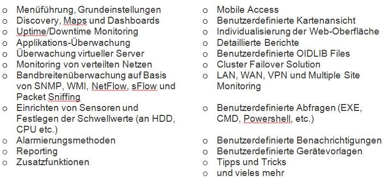 netmon24 Schulungen